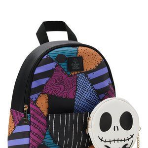 Disney The Nightmare Before Christmas Women's Graphic Mini Backpack, Multi-Color